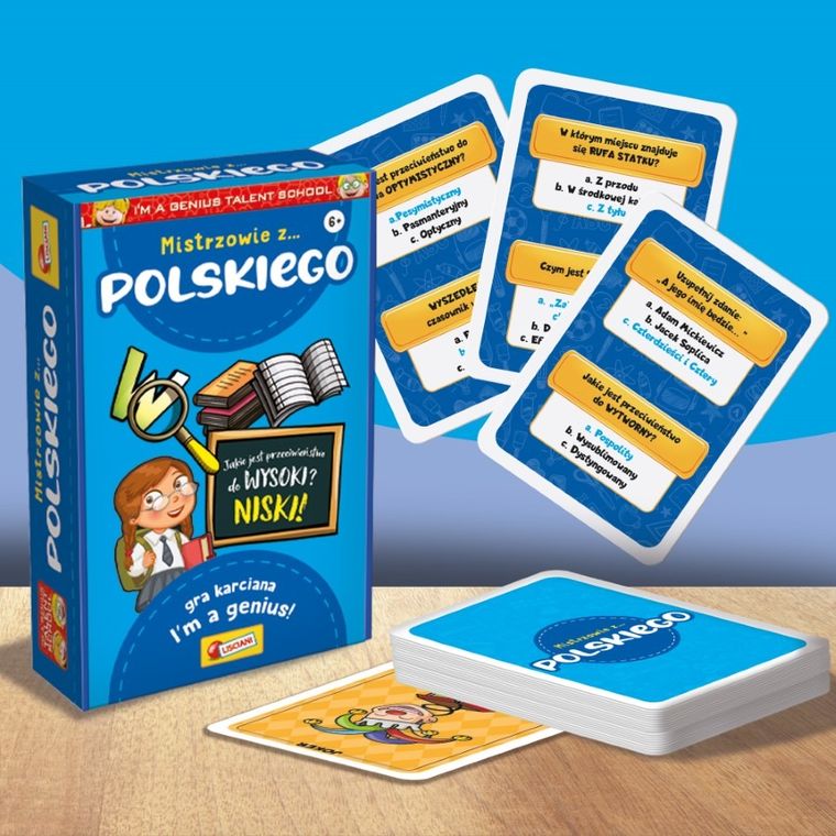 I'm a Genius, Mistrzowie z Polskiego, gra karciana