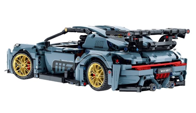 iM.Master, auto błękit, klocki model, 1:14, 1221 elementów