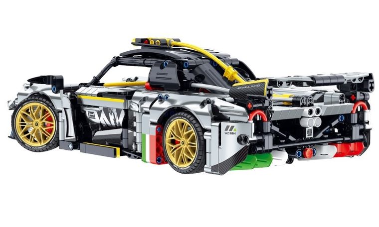 iM.Master, auto srebrne, klocki, model, 1:14, 1237 elementów