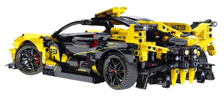 iM.Master, auto żółte, model, 1:14, klocki, 1103 elementy