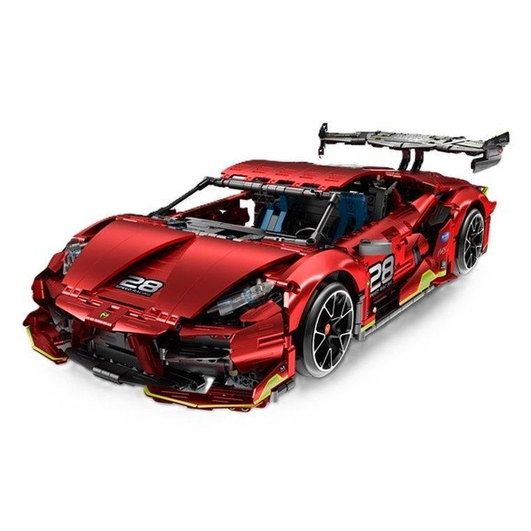 iM.Master, czerwona wyścigówka, pojazd zdalnie sterowany, 1:10, klocki konstrukcyjne, 1835 elementów