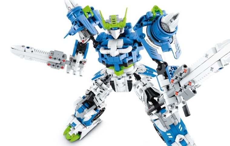 iM.Master, Mecha wojownik niebieski, klocki, 941 elementów