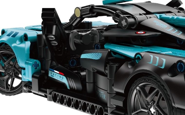 iM.Master, RC wyścigówka niebieska, klocki, 439 elementów