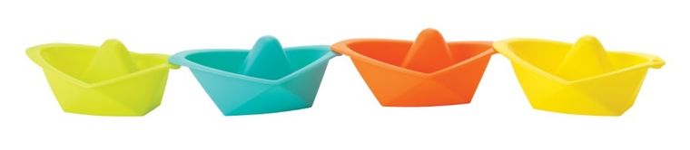 Infantino, kolorowe łódeczki, zabawka do kąpieli, 4 szt.