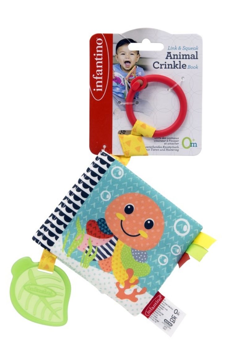 Infantino, miękka książeczka z gryzaczkiem