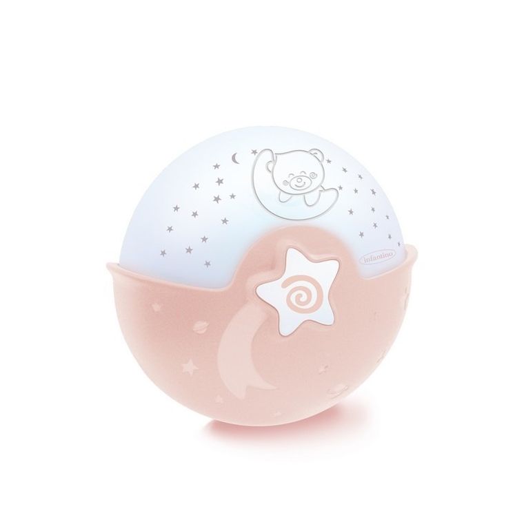 Infantino, projektor 2w1, pudrowy róż