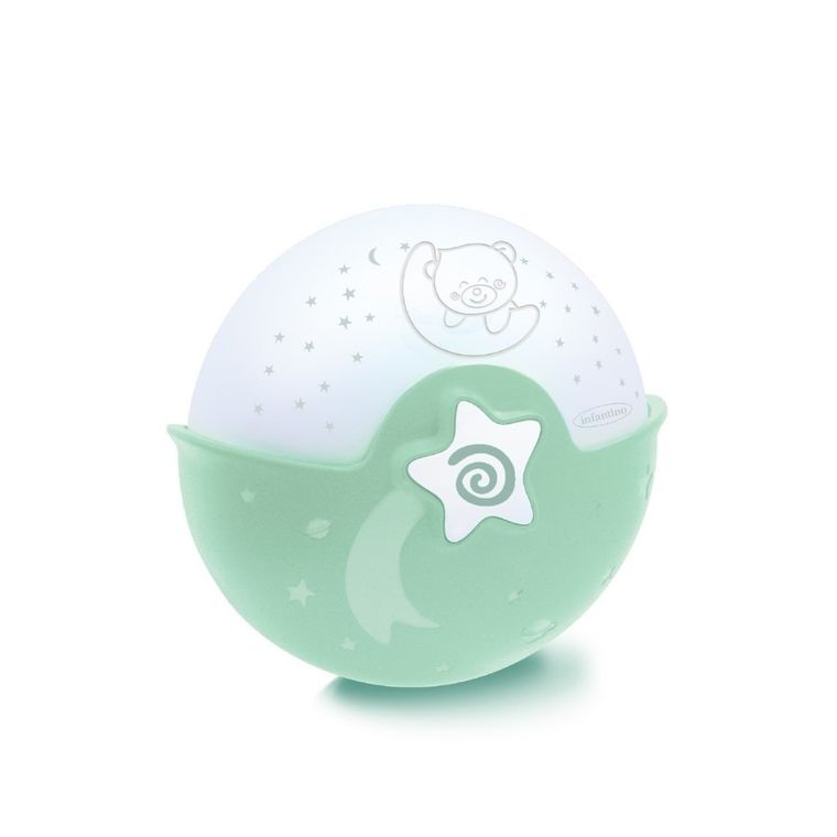 Infantino, projektor 2w1, zielony