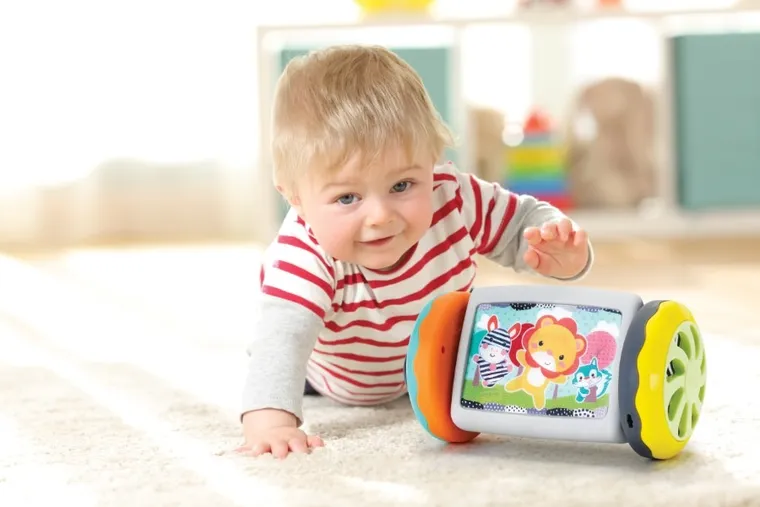 Infantino, Roller 3D z lusterkiem, zabawka niemowlęca