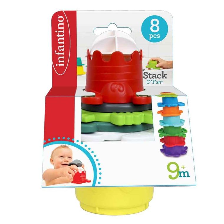 Infantino, zwierzątka, kąpielowe kubki, zabawka do kąpieli