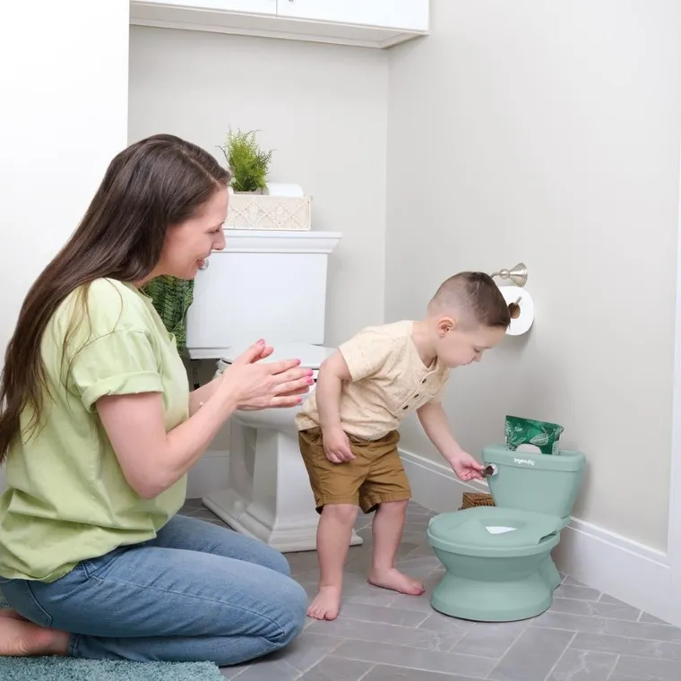 InGenuity, My Size Potty PRO, toaleta dziecięca z dźwiękiem 2w1, nocnik, zielona
