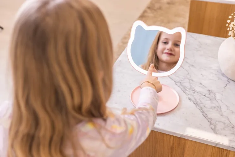 InnoGIO, GIO perfect, Pink Cat, lusterko kosmetyczne z podświetleniem, Kotek