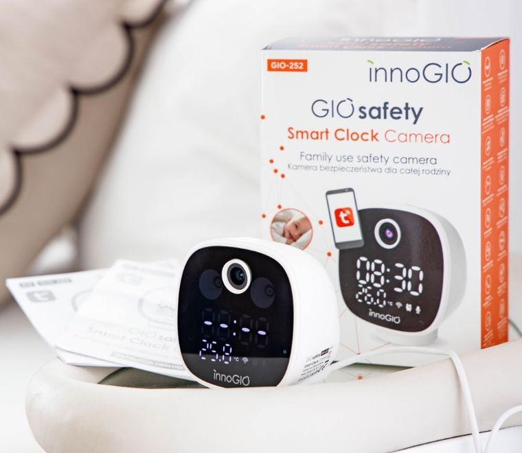 InnoGIO, GIOsafety, Smart Clock, kamera wi-fi