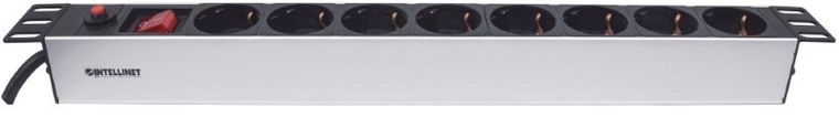 Intellinet, listwa zasilająca, 19", 1U, 3m, bezpiecznik