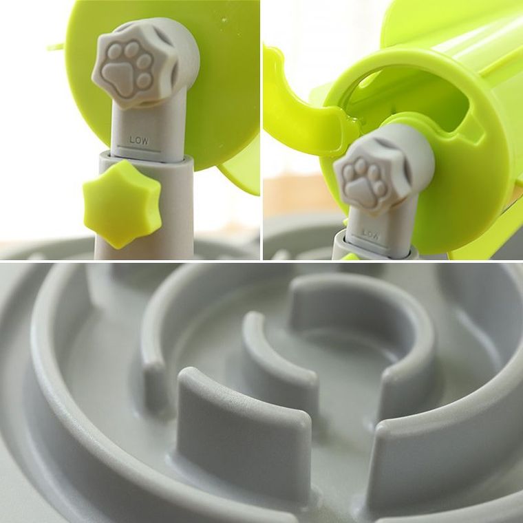 Interaktywny dozownik pokarmu dla psa, różowy