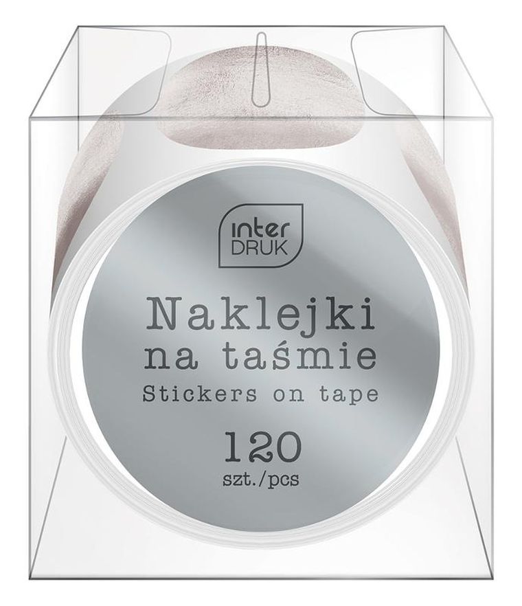 Interdruk, naklejki na taśmie, okrągłe, glam