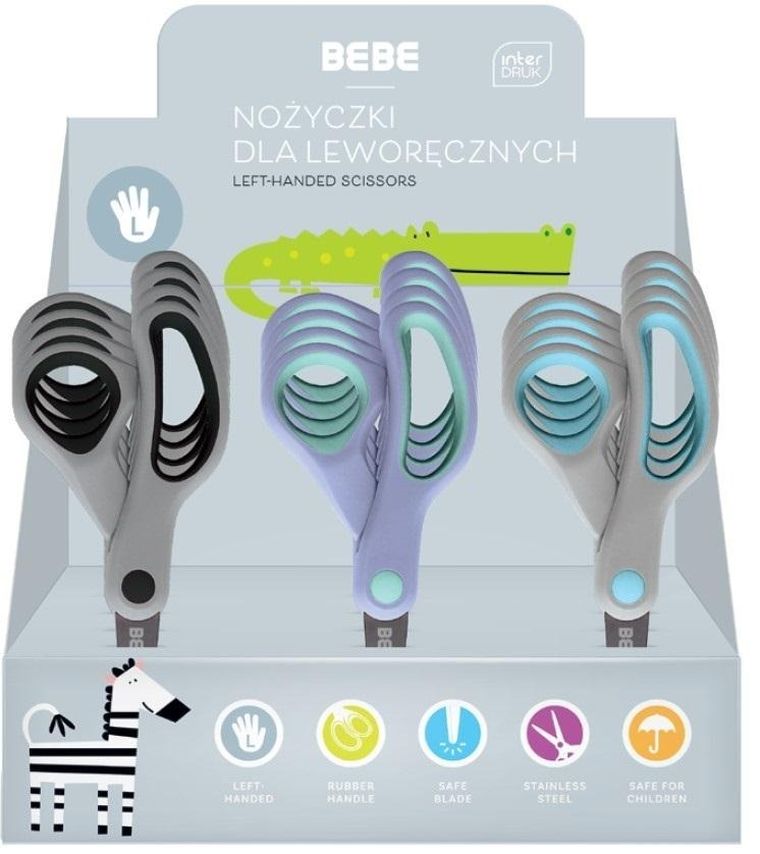 Interdruk, nożyczki szkolne, leworęczne, 13 cm