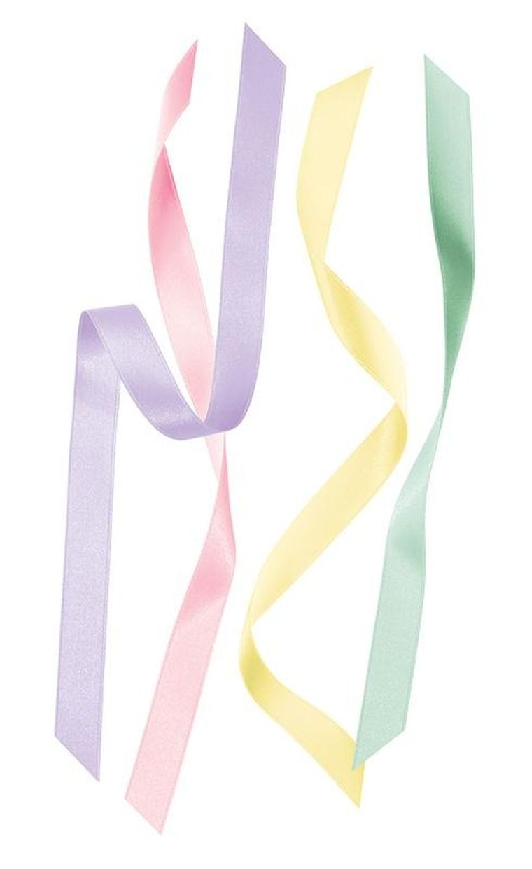 Interdruk, zestaw wstążek, pastel, 4-2m