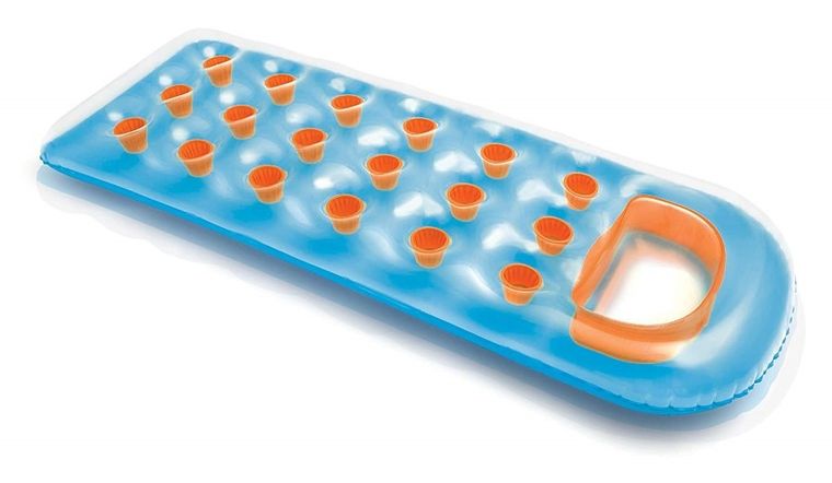 Intex, 18-kieszeniowy materac z poduszką, okienkiem