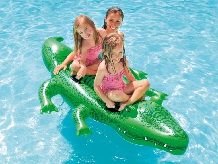 Intex, aligator dmuchany do pływania, 203-114 cm