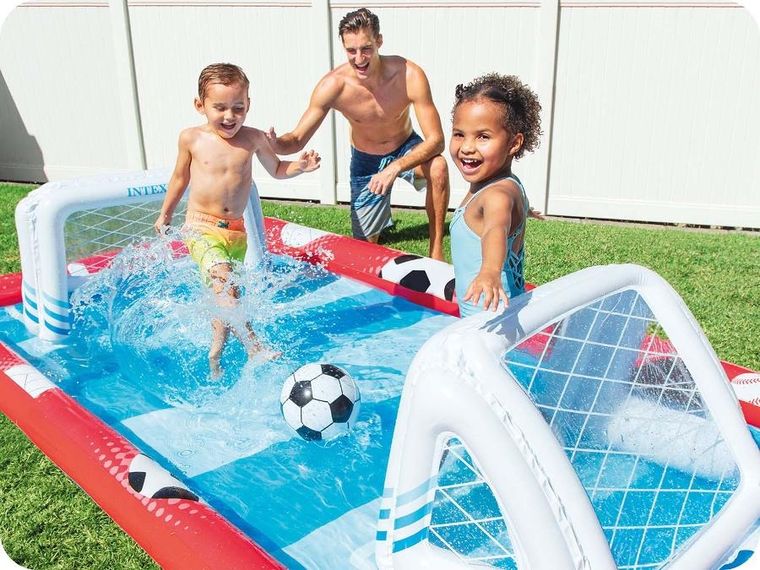 Intex, Arena sportowa, dmuchany plac zabaw, 325-267-102 cm