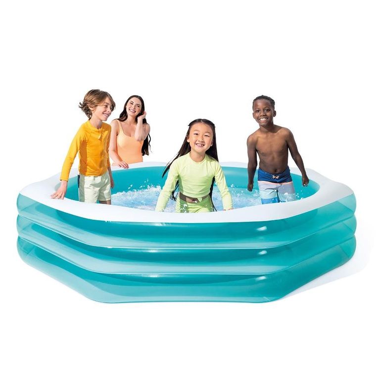 Intex, basen dmuchany, ośmiokątny, 254-254-56 cm