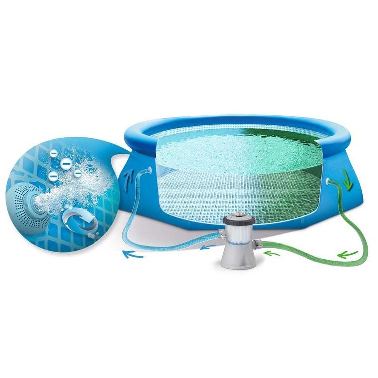 Intex, basen ogrodowy rozporowy, zestaw 9w1, 305-61 cm