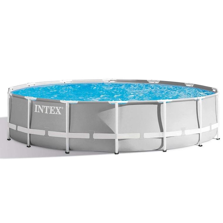 Intex, basen ogrodowy stelażowy, zestaw 21w1, 427-107-107 cm