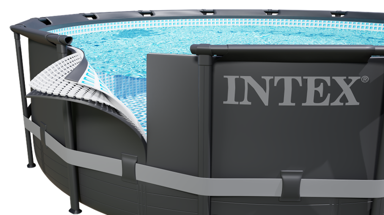Intex, basen stelażowy z pompą filtrującą i akcesoriami, okrągły, 122-610 cm, zestaw 10w1