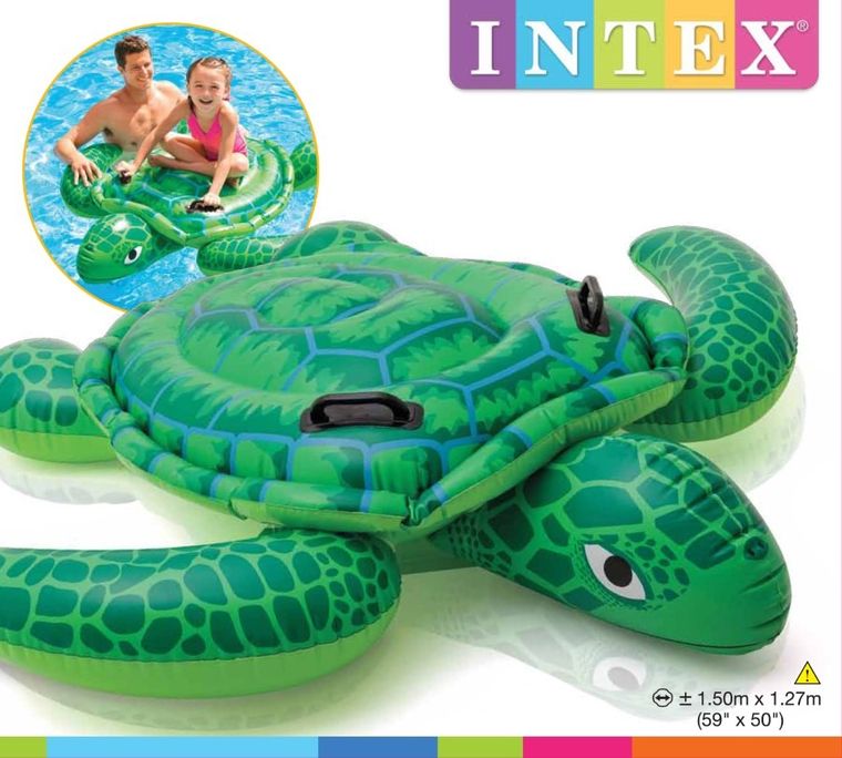 Intex, dmuchana zabawka do pływania, żółw