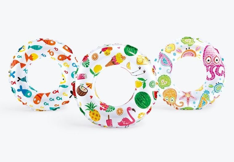 Intex, kółko do pływania, wzorzyste, 61 cm