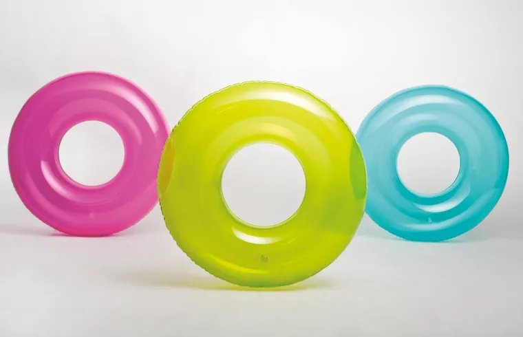 Intex, koło do pływania dla dzieci, różowe, 76 cm