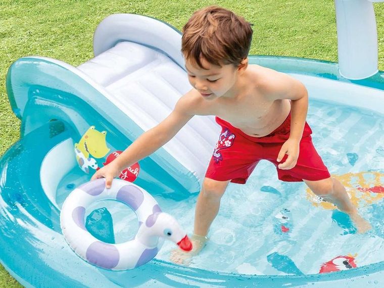 Intex, Krokodylek, dmuchany plac zabaw, 201-170-84 cm