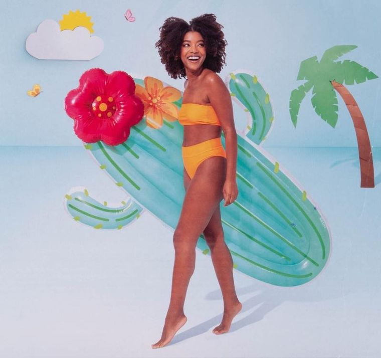 Intex, materac dmuchany, kształt kaktusa