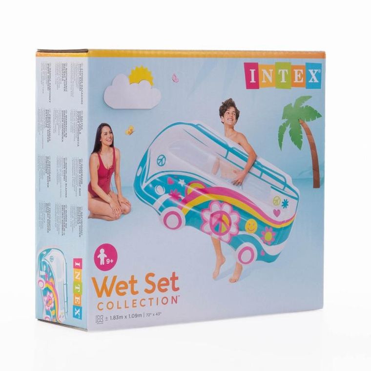 Intex, materac dmuchany, kształt vana