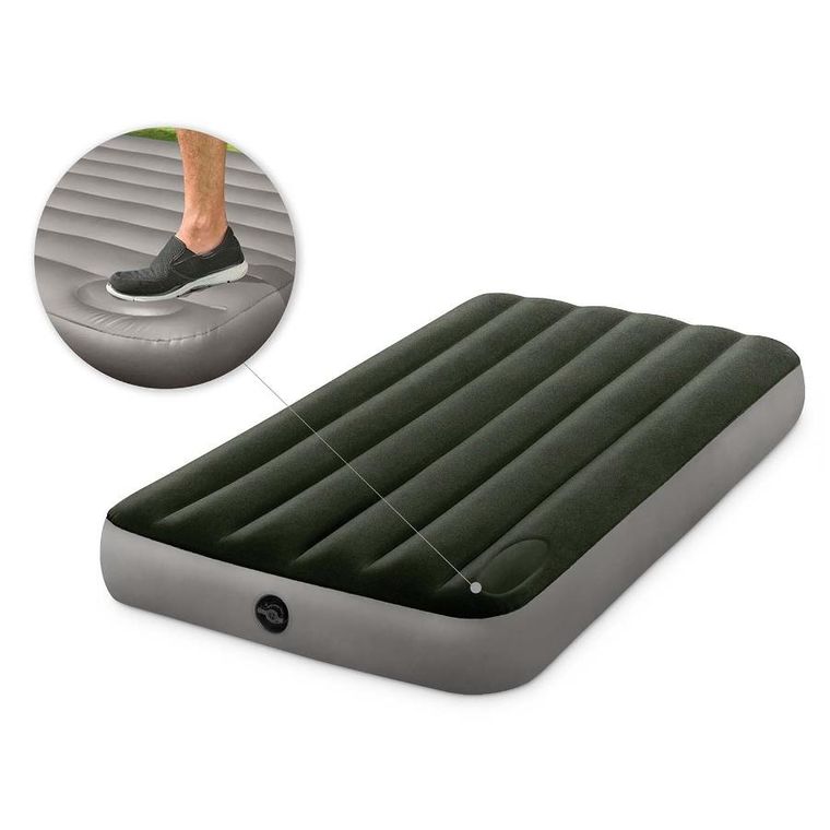 Intex, materac dmuchany z pompką, 191-99-25 cm
