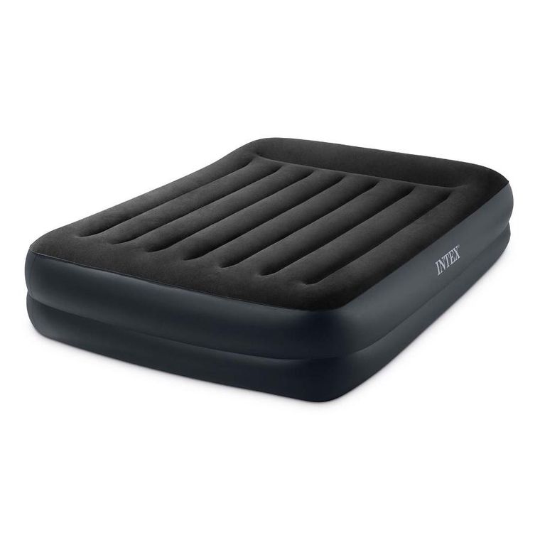 Intex, materac dmuchany, z wbudowaną pompką elektryczną