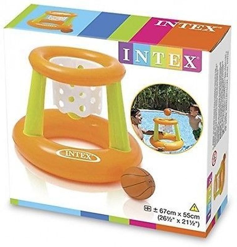 Intex, pływająca koszykówka, zabawka dmuchana, 67-55 cm