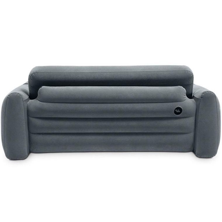Intex, sofa, materac welurowy, 2 os., 2w1 + pompka