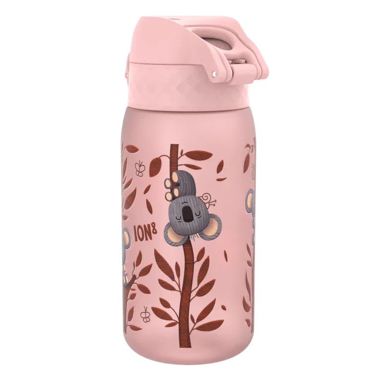 Ion8, Koala, bidon z ustnikiem, różowy, 350 ml
