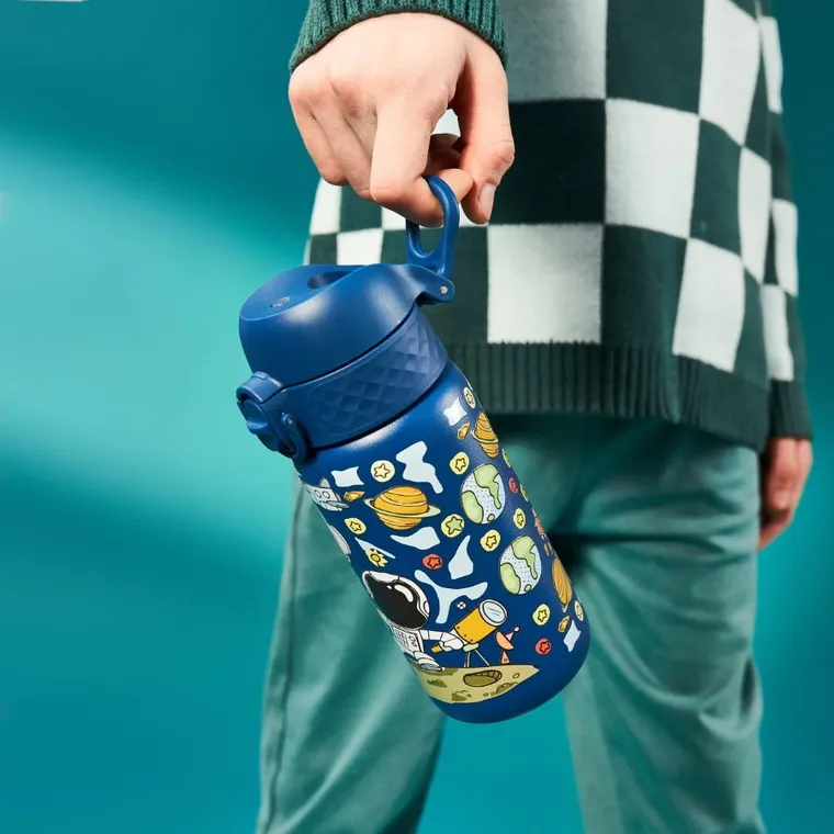 ION8, Kosmos, stalowy bidon z ustnikiem, morski, 400 ml