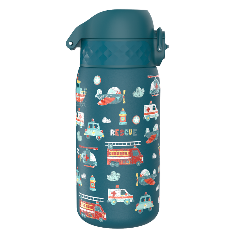 ION8, Pojazdy ratownicze, bidon z ustnikiem ze stali nierdzewnej, morski, 400 ml