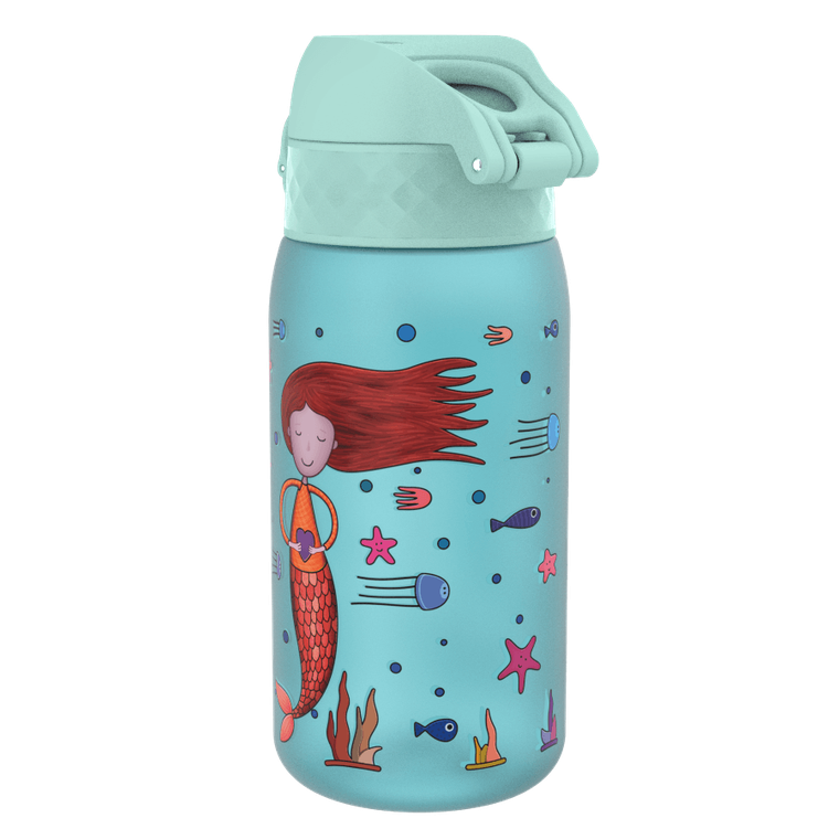 Ion8, Syrenki, bidon z ustnikiem, niebieski, 350 ml