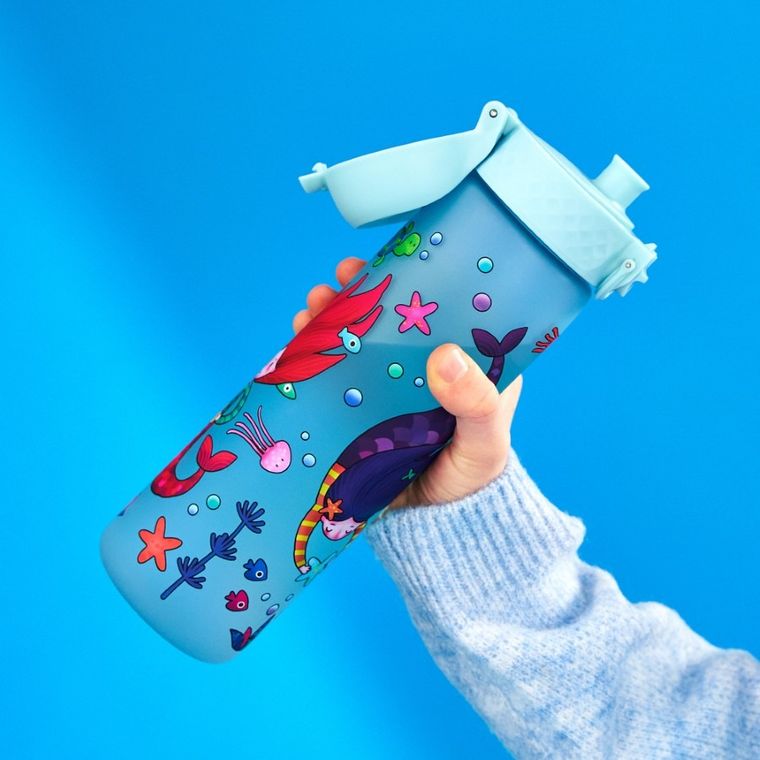 ION8, Syrenki, bidon z ustnikiem, niebieski, 500 ml