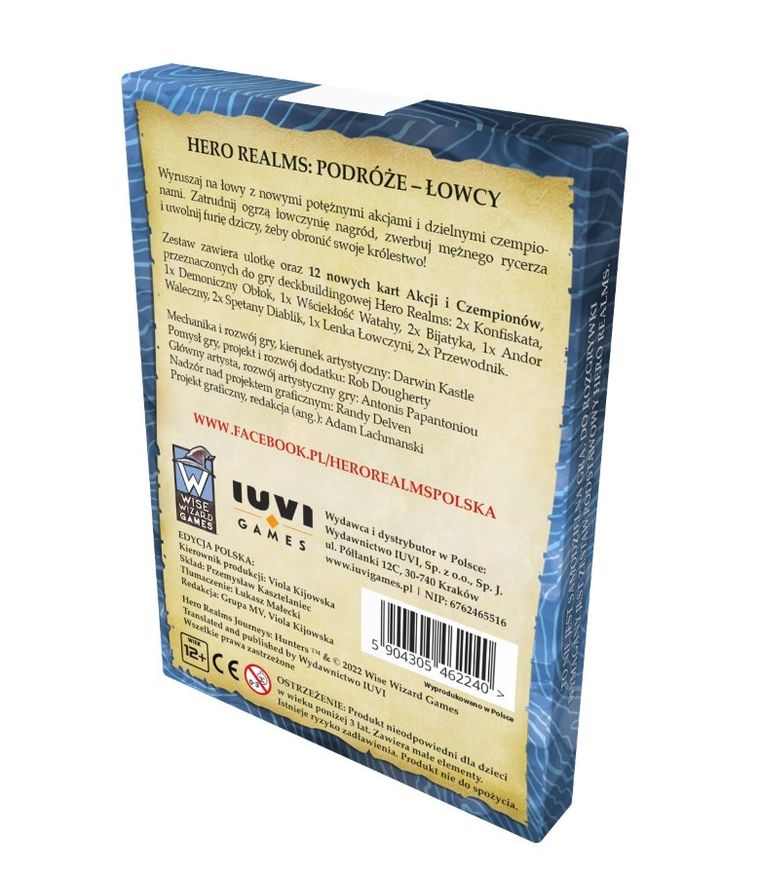 IUVI Games, Hero Realms, Podróże, Łowcy, dodatek do gry