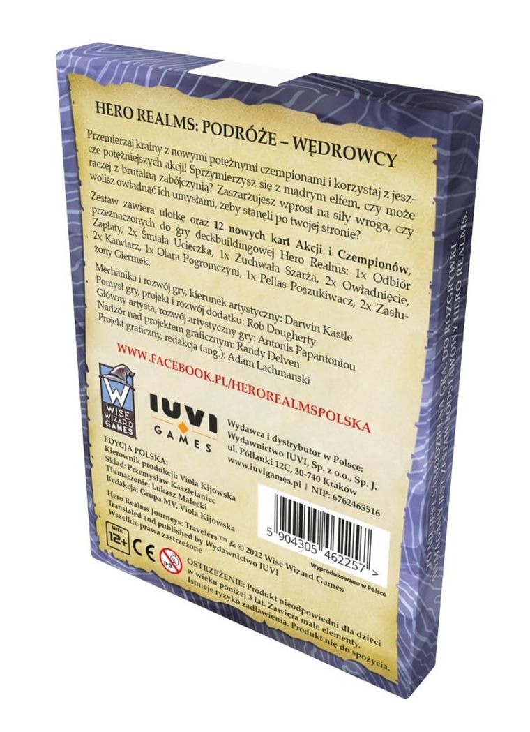 IUVI Games, Hero Realms, Podróże, Wędrowcy, dodatek do gry