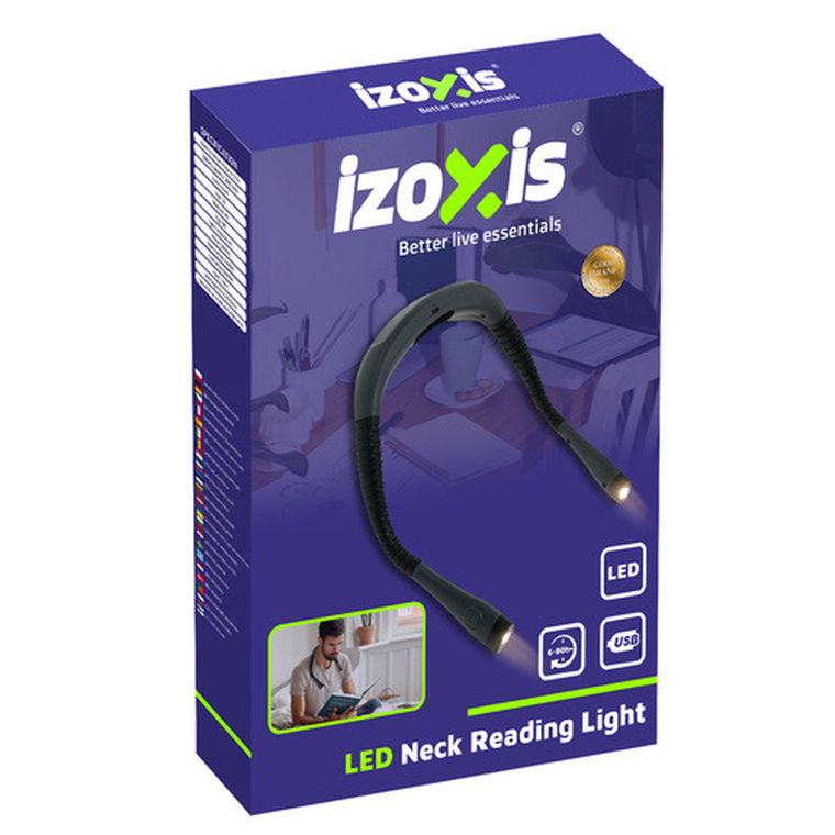 Izoxis, lampka LED do czytania na szyję