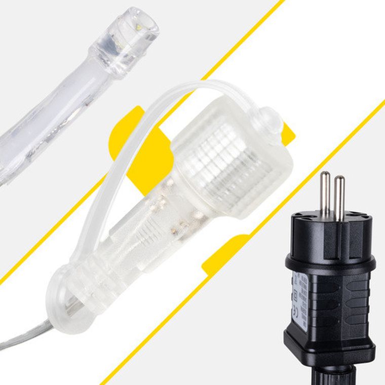 Izoxis, lampki zewnętrzne, 100 LED, 4m