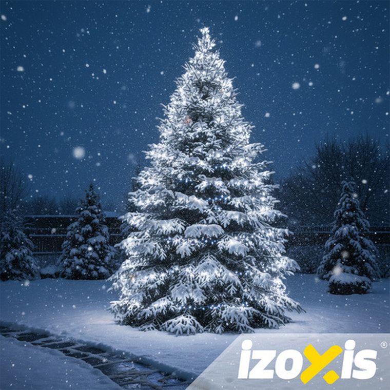 Izoxis, lampki zewnętrzne, 500 LED 35m, zimny biały