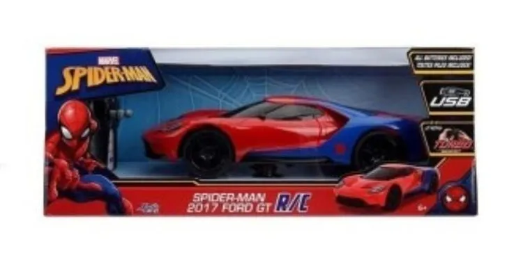 Jada, Spider-Man, Ford GT, model pojazdu zdalnie sterowany, 1:16