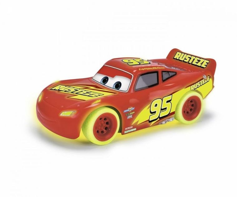 Jada Toys, Auta, Glow Racers, Lightning McQueen, pojazd zdalnie sterowany, 1:24